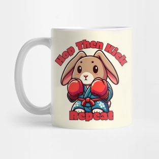 Kickboxing rabbit Mug